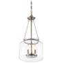 Thumbnail2 of Savoy House Essentials Akron 12" Wide Satin Nickel 3-Light Pendant more views