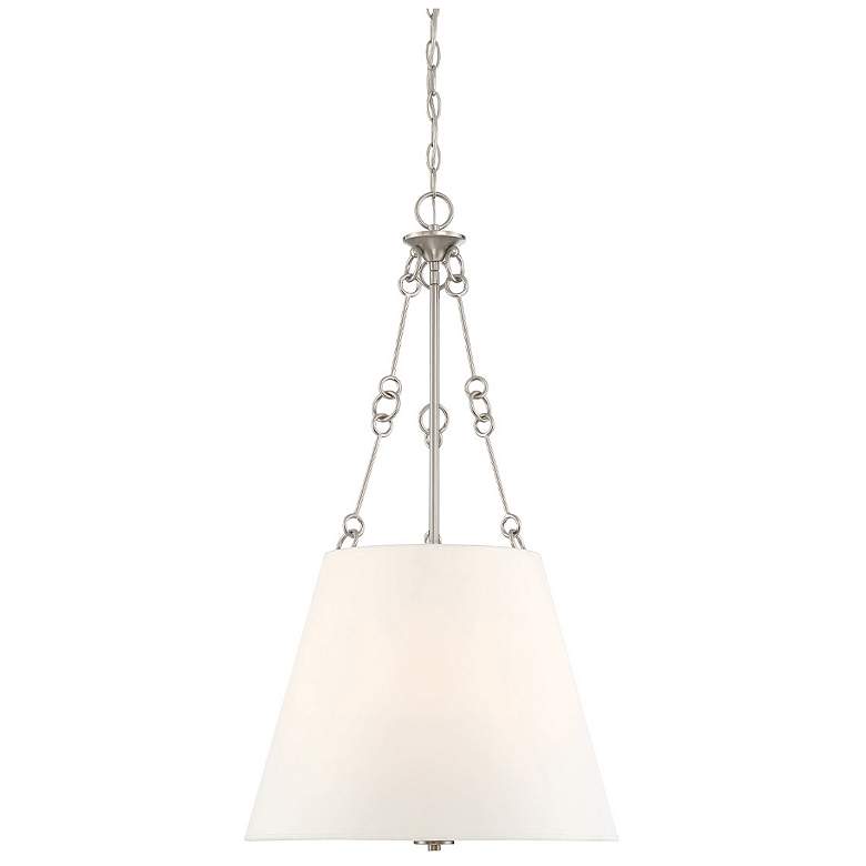 Image 1 Savoy House Essentials Austin 18" Wide Satin Nickel 4-Light Pendant