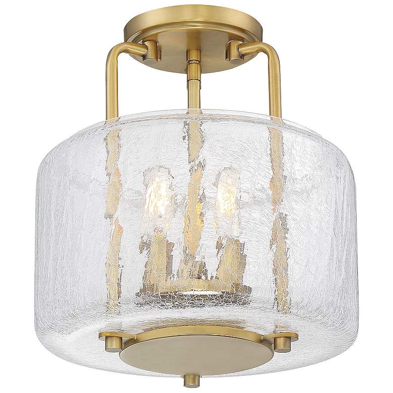 Image 2 Savoy House Essentials Avalon 11.38" Wide Warm Brass 3-Light Ceiling L more views