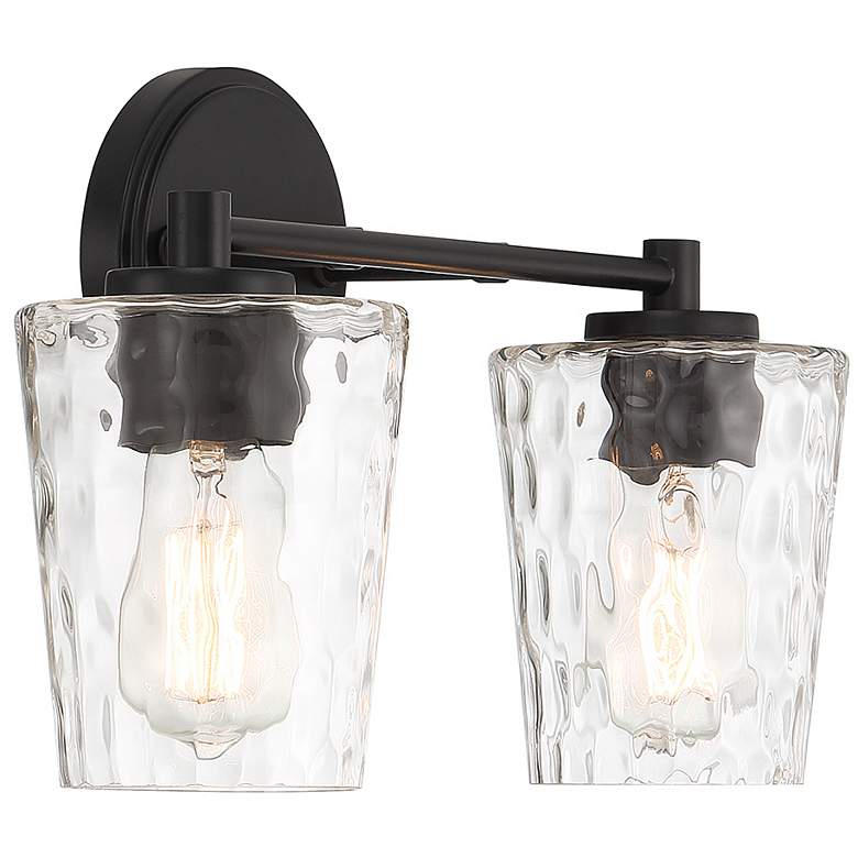 Image 4 Savoy House Essentials Ballas 15.5" Wide 2-Light Matte Black Bath Ligh more views