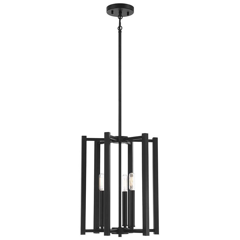 Image 1 Savoy House Essentials Benson 13" Wide Matte Black 3-Light Pendant