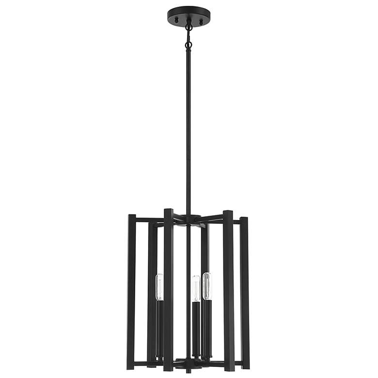 Image 2 Savoy House Essentials Benson 13" Wide Matte Black 3-Light Pendant more views