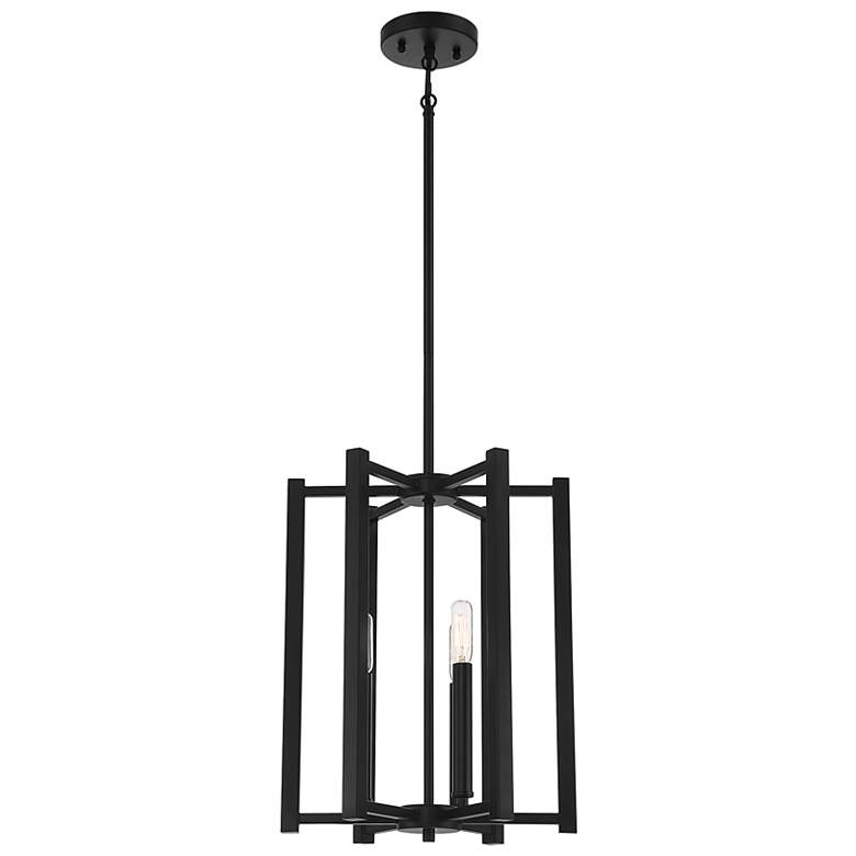 Image 5 Savoy House Essentials Benson 13" Wide Matte Black 3-Light Pendant more views