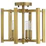 2_Savoy House Essentials Benson 13" Wide Warm Brass 3-Light Ceiling Ligh more views