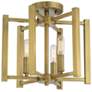 3_Savoy House Essentials Benson 13" Wide Warm Brass 3-Light Ceiling Ligh more views