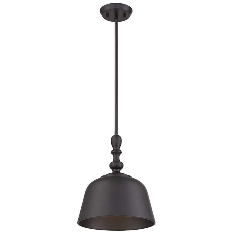 Image 1 Savoy House Essentials Berg 12" Wide English Bronze 1-Light Pendant