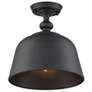 1_Savoy House Essentials Berg 12" Wide Matte Black 1-Light Ceiling Light