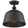 Savoy House Essentials Berg 12" Wide Matte Black 1-Light Ceiling Light