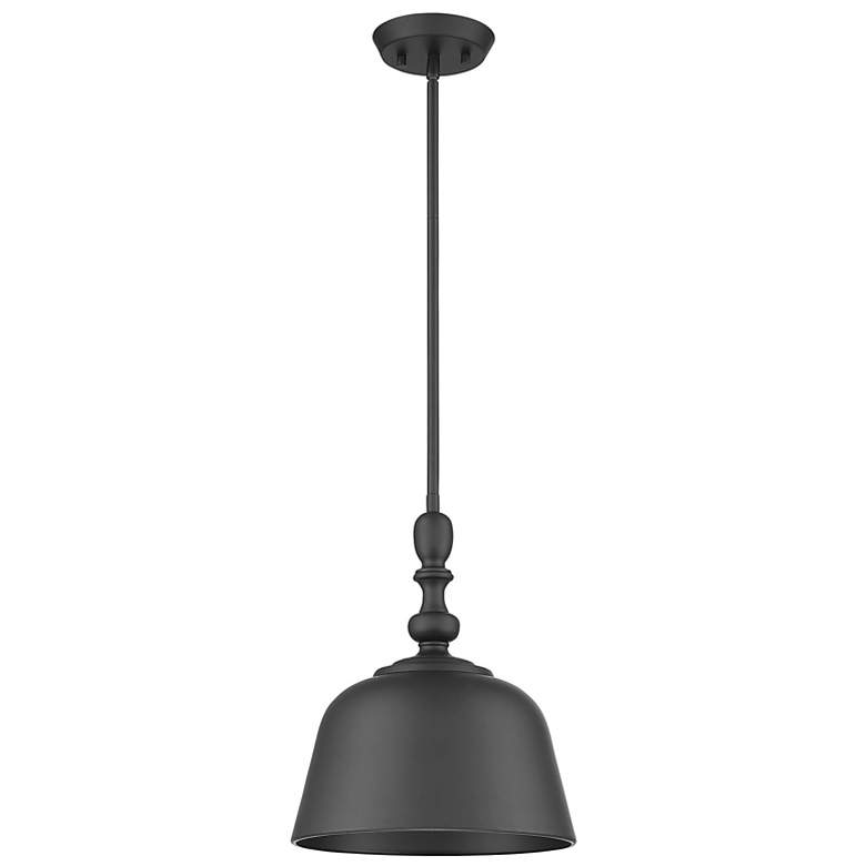 Image 5 Savoy House Essentials Berg 12" Wide Matte Black 1-Light Mini Pendant more views