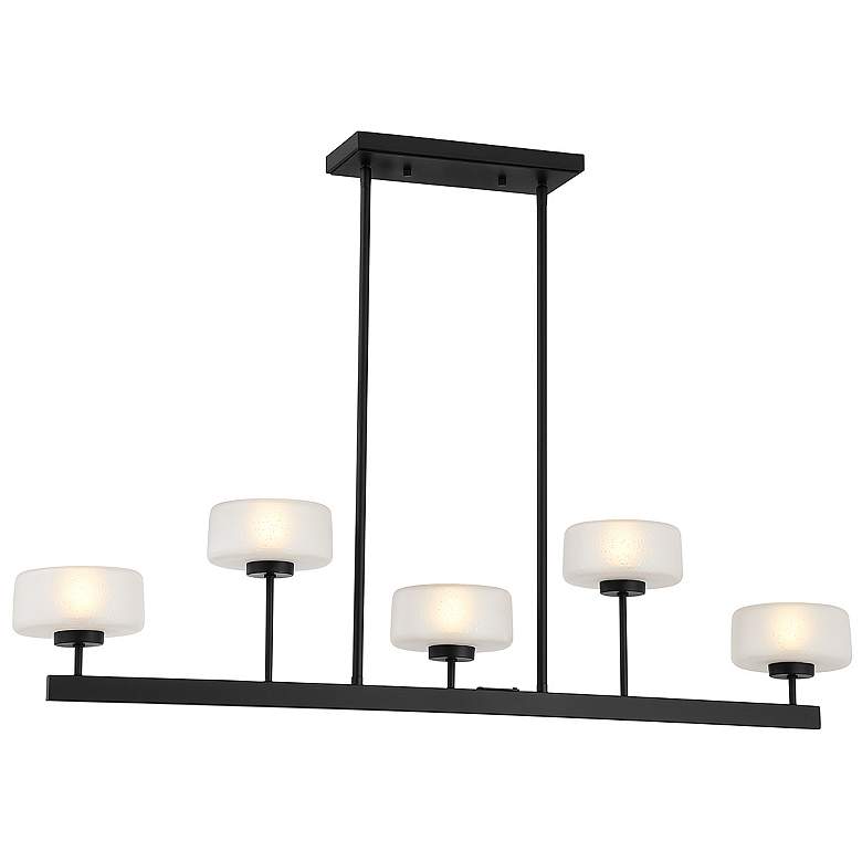 Image 1 Savoy House Essentials Brody 18 inch Wide 6-Light Linear Chandelier