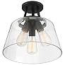 4_Savoy House Essentials Calhoun 13" Wide Matte Black 3-Light Ceiling Li more views