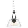 3_Savoy House Essentials Calhoun 15" Wide Matte Black 3-Light Pendant more views