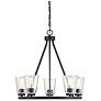 1_Savoy House Essentials Calhoun 25" Wide Matte Black 5-Light Chandelier