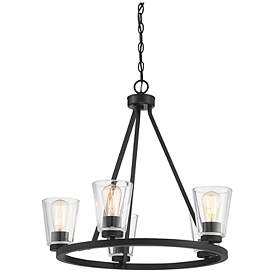 Image5 of Savoy House Essentials Calhoun 25" Wide Matte Black 5-Light Chandelier more views