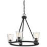 5_Savoy House Essentials Calhoun 25" Wide Matte Black 5-Light Chandelier more views