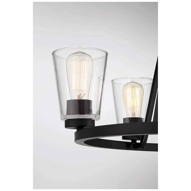 Image 6 Savoy House Essentials Calhoun 25" Wide Matte Black 5-Light Chandelier more views