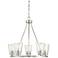 Savoy House Essentials Calhoun 25" Wide Satin Nickel 5-Light Chandelie