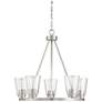 Thumbnail2 of Savoy House Essentials Calhoun 25" Wide Satin Nickel 5-Light Chandelie more views