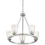 Thumbnail4 of Savoy House Essentials Calhoun 25" Wide Satin Nickel 5-Light Chandelie more views