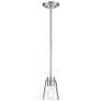 1_Savoy House Essentials Calhoun 5" Wide Satin Nickel 1-Light Mini Penda
