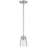 2_Savoy House Essentials Calhoun 5" Wide Satin Nickel 1-Light Mini Penda more views