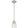 3_Savoy House Essentials Calhoun 5" Wide Satin Nickel 1-Light Mini Penda more views