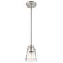 4_Savoy House Essentials Calhoun 5" Wide Satin Nickel 1-Light Mini Penda more views