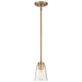 Savoy House Essentials Calhoun 5" Wide Warm Brass 1-Light Mini Pendant Savoy House Essentials Calhoun 5" Wide Warm Brass 1-Light Mini Pendant