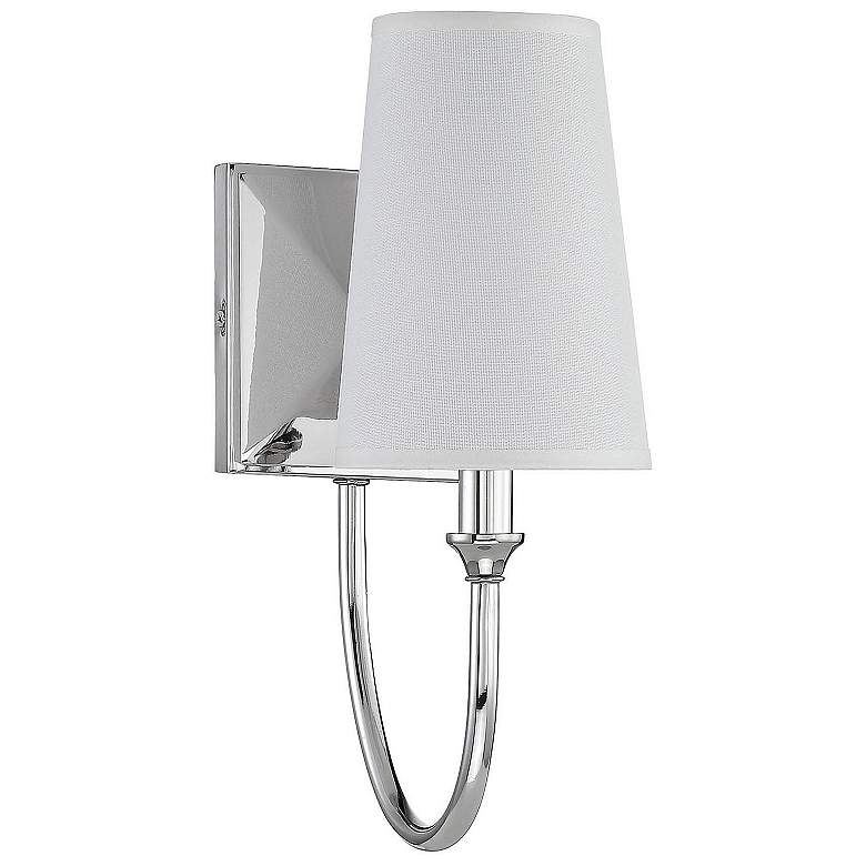 Image 6 Savoy House Essentials Cameron 13" High Polished Nickel 1-Light Wall S more views