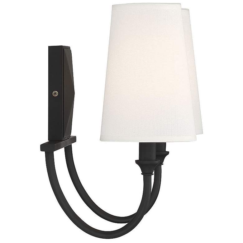 Image 6 Savoy House Essentials Cameron 15" Wide 2-Light Matte Black Bath Light more views
