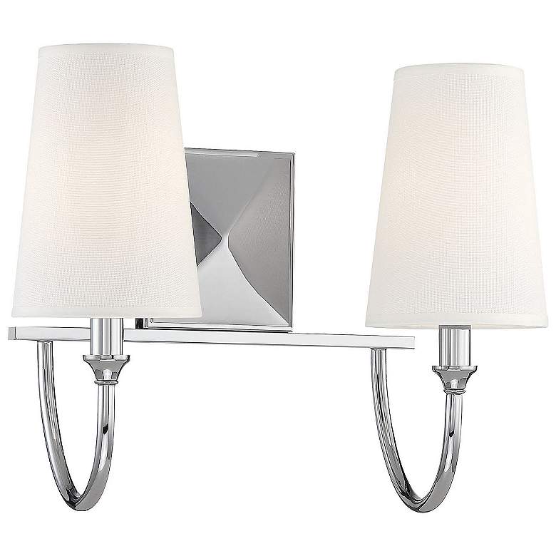Image 4 Savoy House Essentials Cameron 15 inch Wide 2-Light Polished Nickel Bath L more views