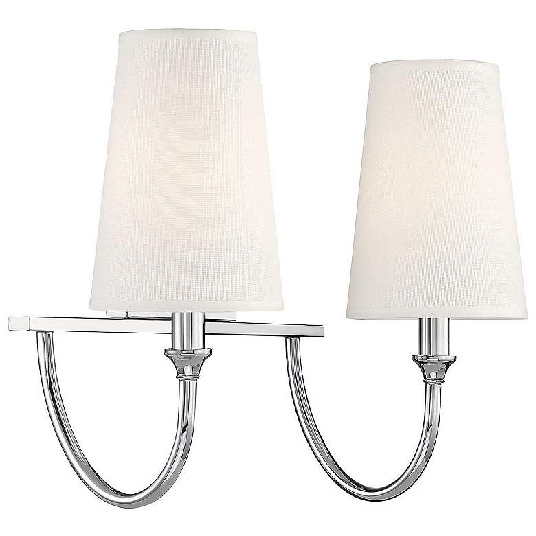 Image 5 Savoy House Essentials Cameron 15" Wide 2-Light Polished Nickel Bath L more views