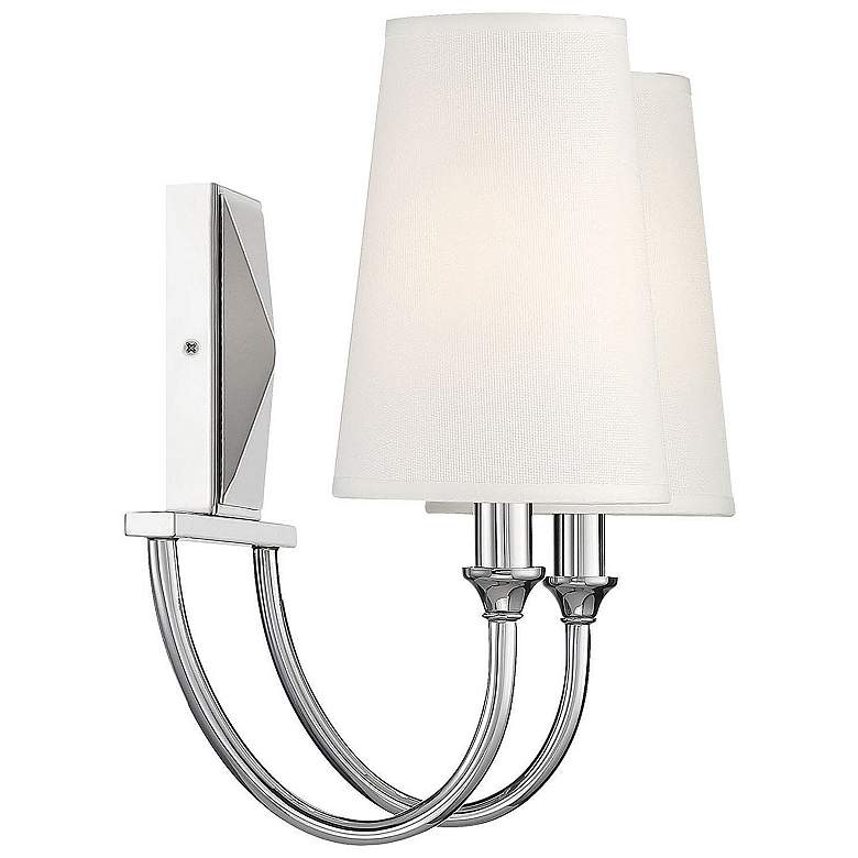 Image 6 Savoy House Essentials Cameron 15" Wide 2-Light Polished Nickel Bath L more views