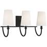 4_Savoy House Essentials Cameron 24" Wide 3-Light Matte Black Bath Light more views