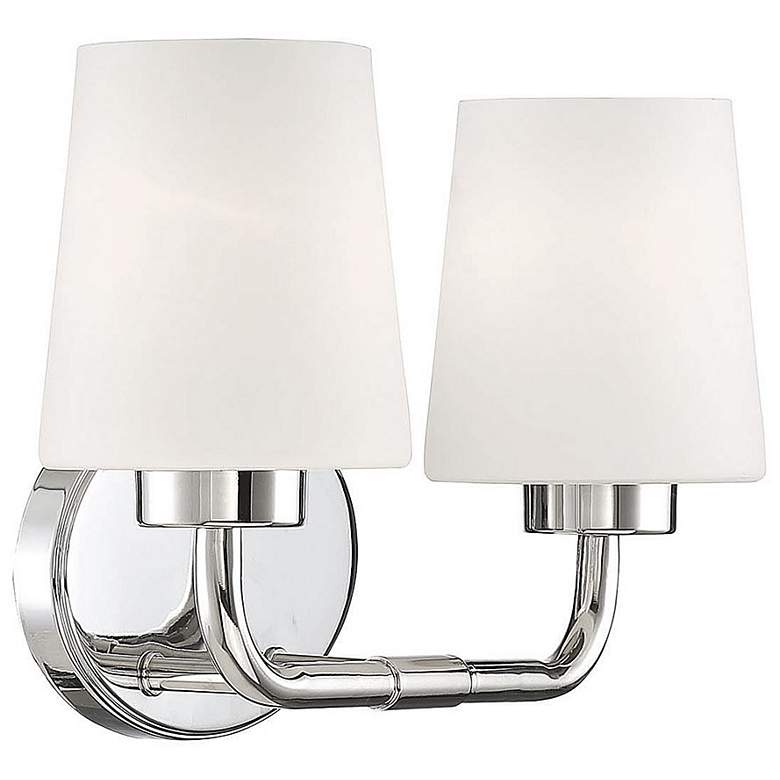 Image 5 Savoy House Essentials Capra 15" Wide 2-Light Polished Nickel Bath Lig more views