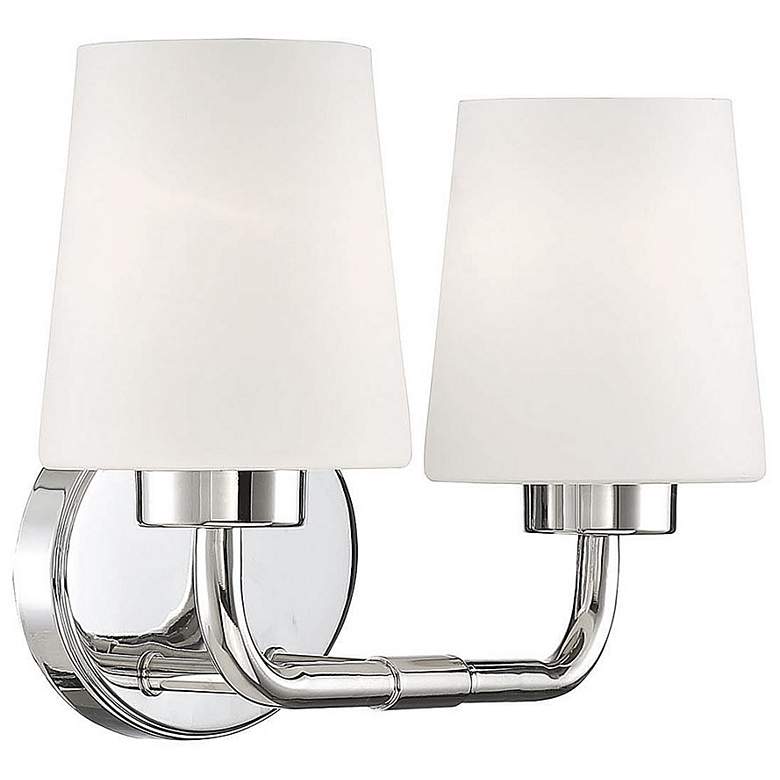 Image 5 Savoy House Essentials Capra 15 inch Wide 2-Light Polished Nickel Bath Lig more views