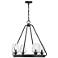 Savoy House Essentials Carlton 24" Wide Matte Black 4-Light Chandelier