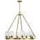 Savoy House Essentials Carlton 36" Wide Warm Brass 8-Light Chandelier