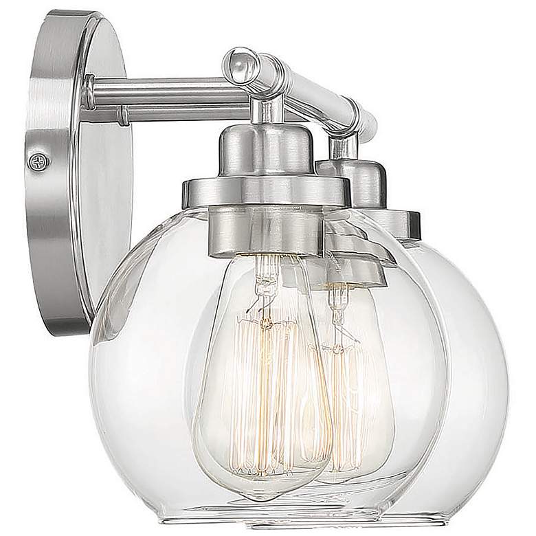 Image 6 Savoy House Essentials Carson 14 inch Wide 2-Light Satin Nickel Bath Light more views