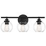 1_Savoy House Essentials Carson 22.5" Wide 3-Light Matte Black Bath Ligh