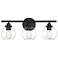 Savoy House Essentials Carson 22.5" Wide 3-Light Matte Black Bath Ligh