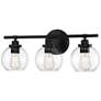 3_Savoy House Essentials Carson 22.5" Wide 3-Light Matte Black Bath Ligh more views