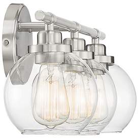 Image5 of Savoy House Essentials Carson 22.5" Wide 3-Light Satin Nickel Bath Lig more views