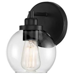 Savoy House Essentials Carson 5.5" Wide 1-Light Matte Black Bath Light