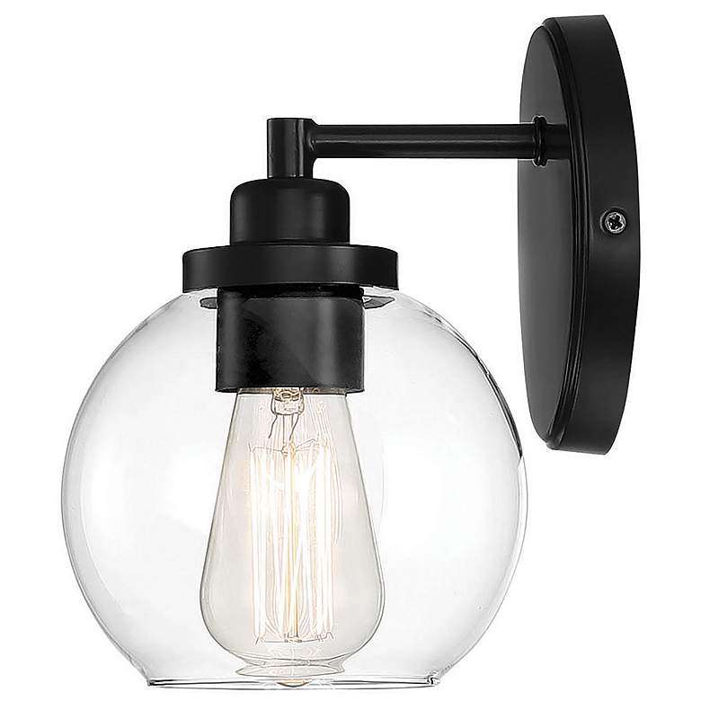 Image 4 Savoy House Essentials Carson 5.5" Wide 1-Light Matte Black Bath Light more views
