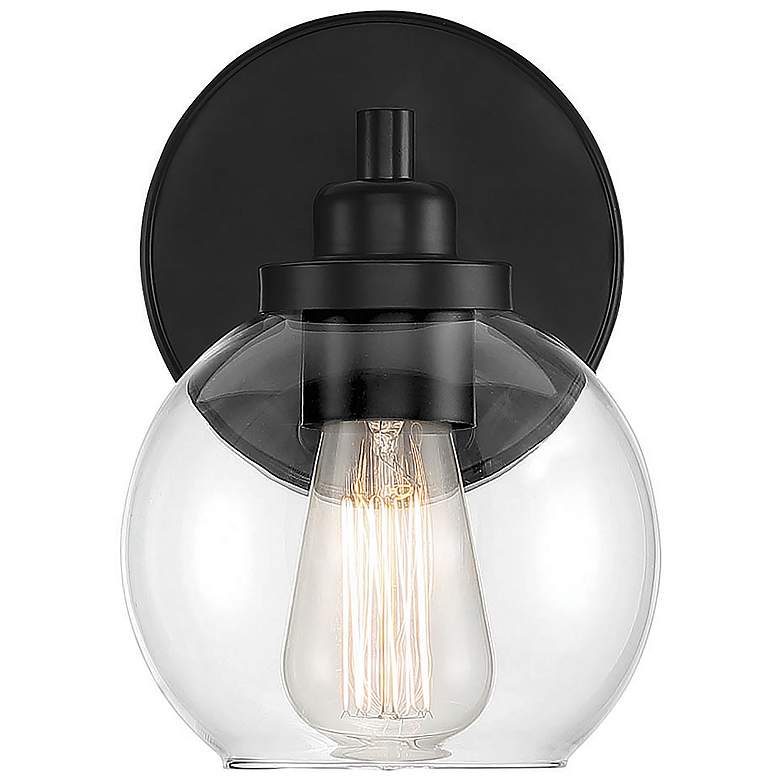 Image 5 Savoy House Essentials Carson 5.5" Wide 1-Light Matte Black Bath Light more views