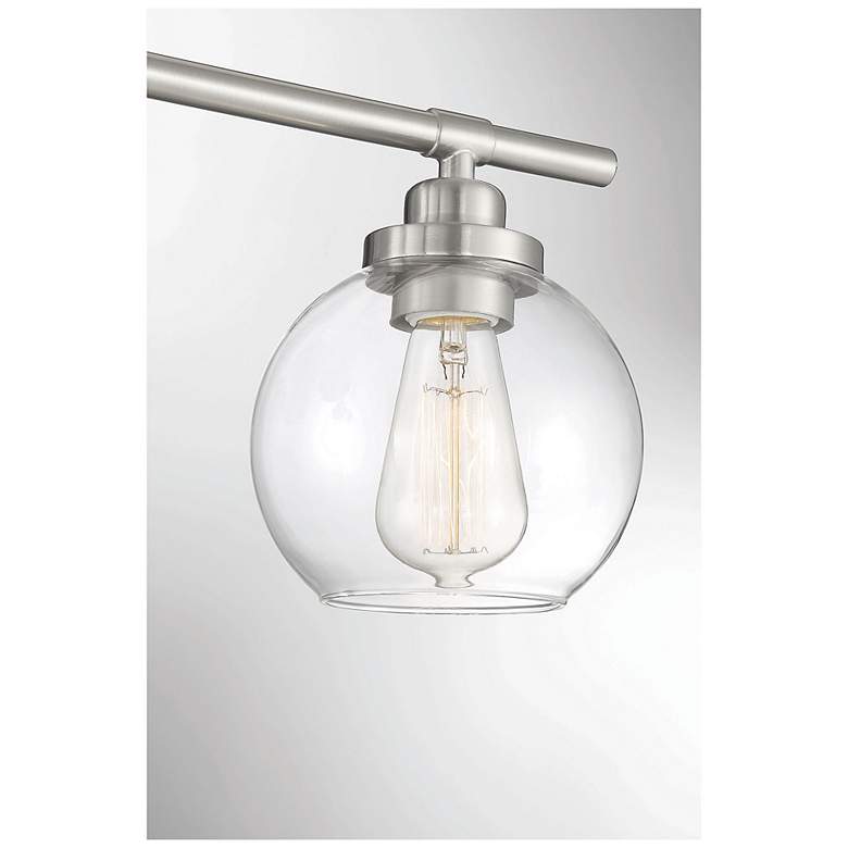 Image 6 Savoy House Essentials Carson 5.5" Wide 1-Light Satin Nickel Bath Ligh more views