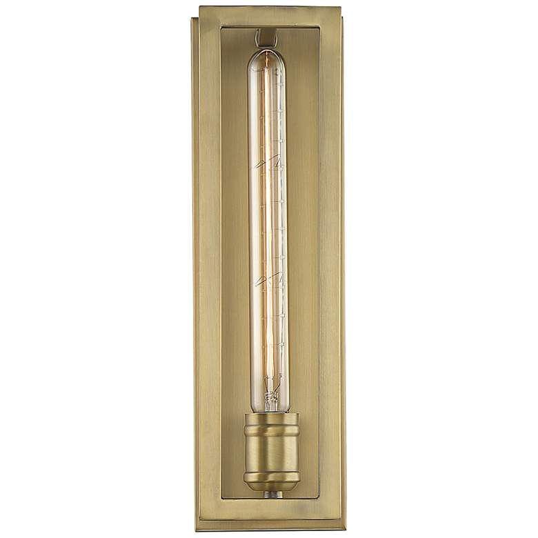 Image 2 Savoy House Essentials Clifton 15.25" High Warm Brass 1-Light Wall Sco
