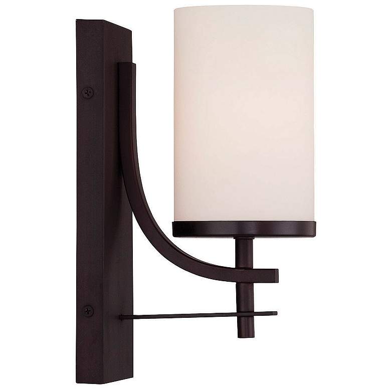 Image 1 Savoy House Essentials Colton 10" High English Bronze 1-Light Wall Sco