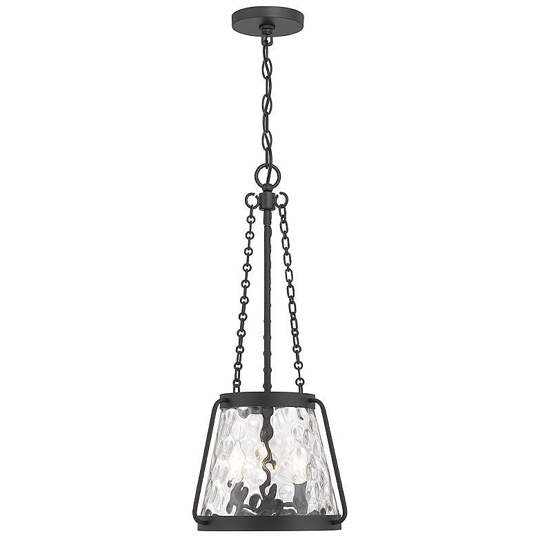 Image 1 Savoy House Essentials Crawford 12" Wide Matte Black 3-Light Pendant